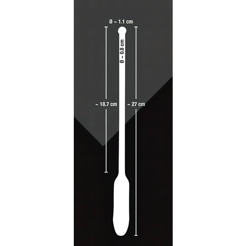 Igrače You2Toys You2Toys - DILATOR - dolg silikonski vibrator za sečnico - črn (8-11mm) Slike