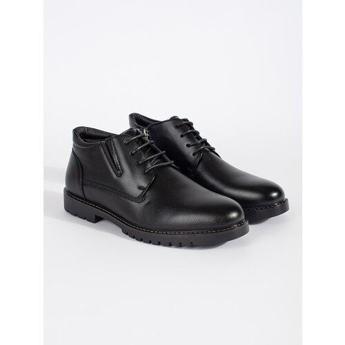 Shelvt Men's black insulated lace-up ankle boots Cene