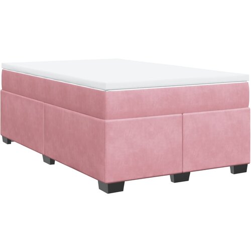 Maison Chic Box spring postelja - Vzmetna postelja z vzmetnico roza 120x200 cm žamet SL23289, (21880412) Cene