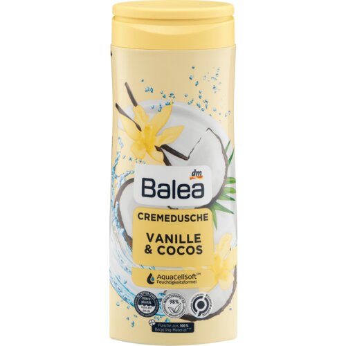 Balea Kremasti gel za tuširanje – vanila i kokos 300 ml Slike