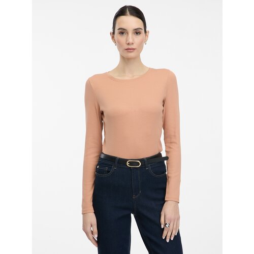 Orsay Light brown women&amp;#039;s long-sleeved T-shirt - Women&amp;#039;s Slike