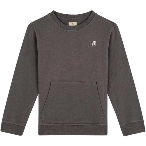 Scalpers Sweater majica antracit siva / prljavo bijela