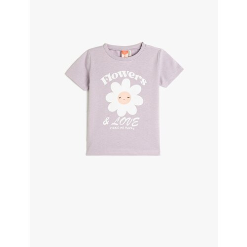 Koton T-Shirt Short Sleeve Crew Neck Printed Cotton Slike