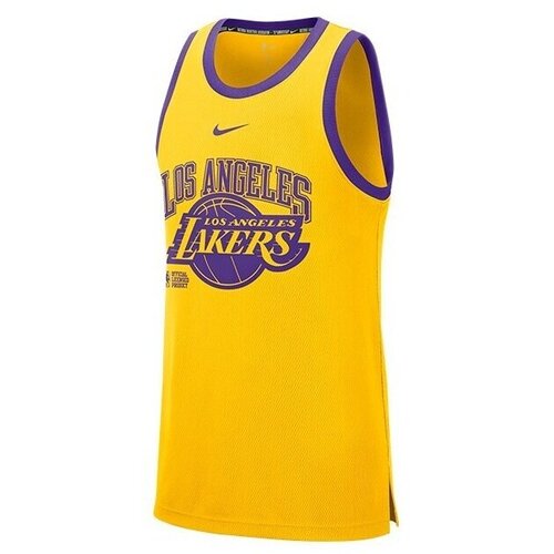 Nike Majice s kratkimi rokavi Los Angeles Lakers Rumena Cene