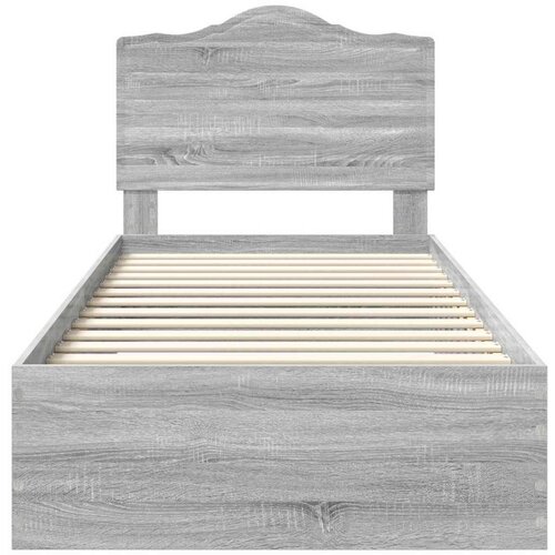  Okvir za krevet Siva Sonoma 90 x 200 cm Konstruirano drvo Slike
