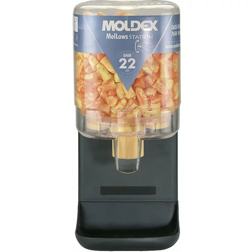 Moldex Podajalnik z zaščitnimi čepki za ušesa, MelLows®, rumene barve, SNR 22 dB, z 250 pari čepkov MelLows®