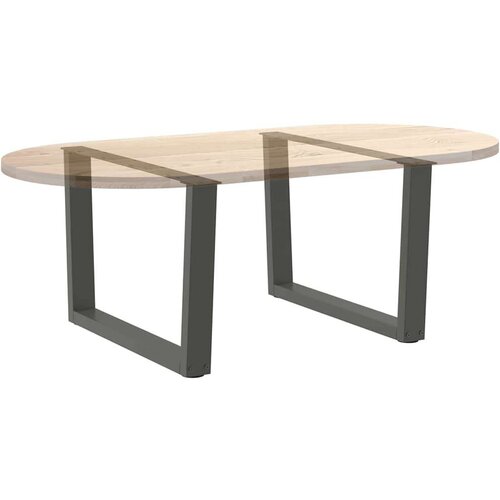  Noge blagovaonskog stola V-oblika 2 kom antracit 70x(42-43 3)cm Slike