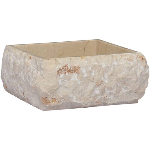 VidaXL Umivalnik krem 30x30x13 cm marmor Slike