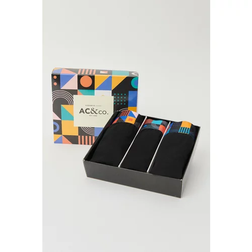 Altinyildiz classics Men's Black 3-pack with Custom Boxes, Flexible Cotton Boxers.