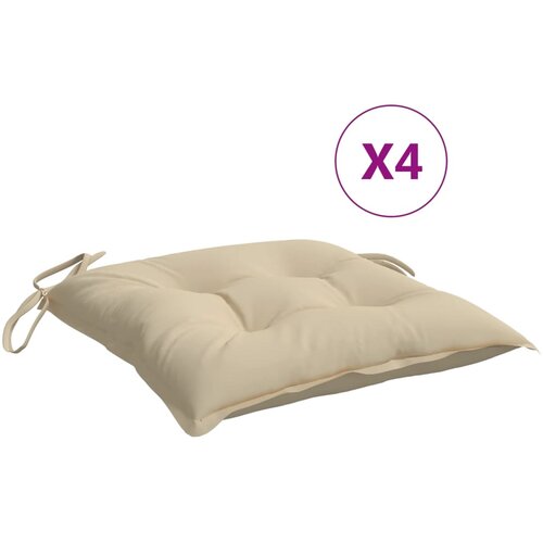 vidaXL Blazine za palete 4 kosi bež 50x50x7 cm oxford tkanina, (21251571) Cene