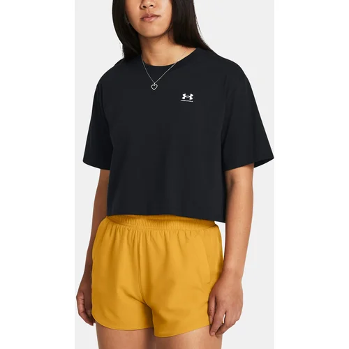 Under Armour Women's T-Shirt UA W BOXY CROP LOGO SS - Ladies