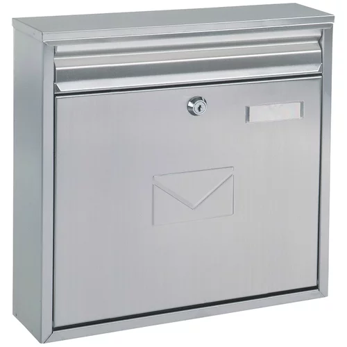 ROTTNER prolazni poštanski sandučić teramo (80 x 320 x 360 mm, čelik, sive boje)