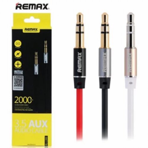 Remax AUX Audio kabl L200 (3,5mm st. jack-3,5mm st. jack) beli, 2m Slike