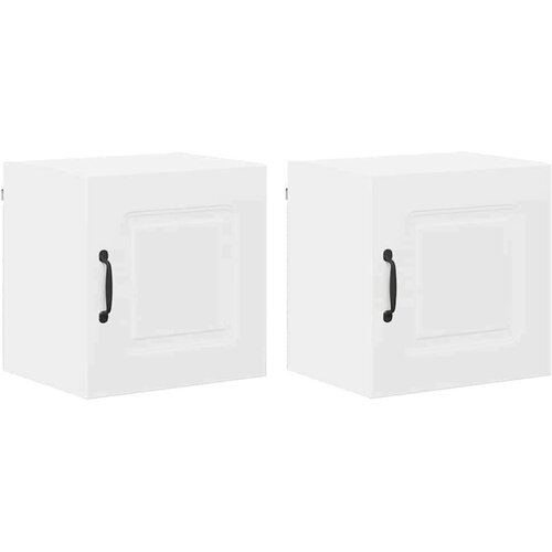 VidaXL zidni kuhinjski ormarić s policom 2 pcs bijelo 40 x 31 x 40 cm Slike