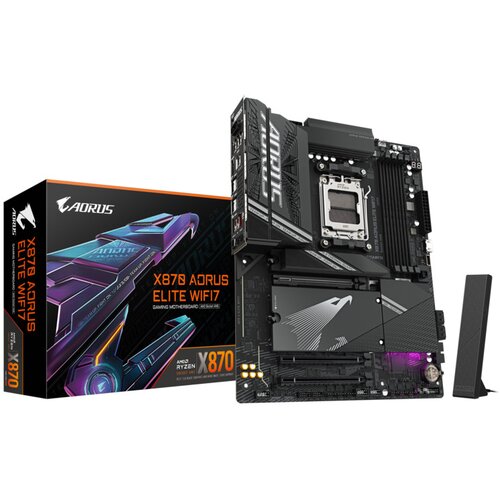 Gigabyte MB X870 A Elite WIFI7AM5; 4xDDR5; 4xM.2; 4xSATA12xUSB; WIFI; ATX; RAID Cijene