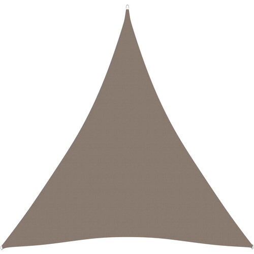 VidaXL Senčno jadro oksford blago trikotno 4,5x4,5x4,5 m taupe Slike