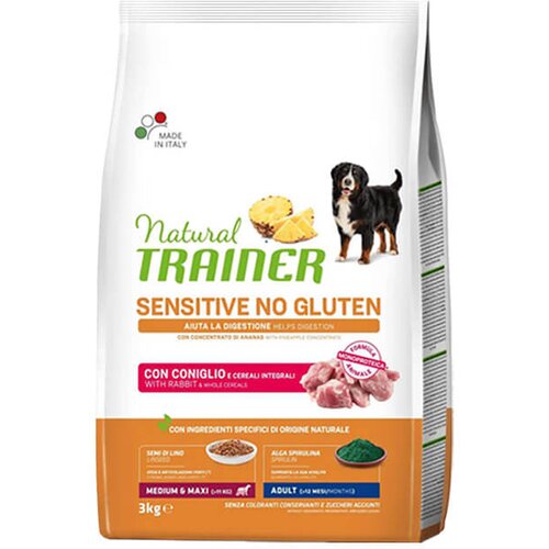 Trainer specialty nutrition sensitive monoproteico medium & maxi adult with rabbit - hrana za odrasle pse srednjih i velikih rasa - sa zečetinom ( Cene