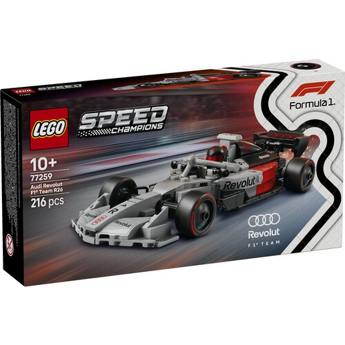Lego speed champions - dirkalni avtomobil audi revolut F1 team R26 (77259) Slike
