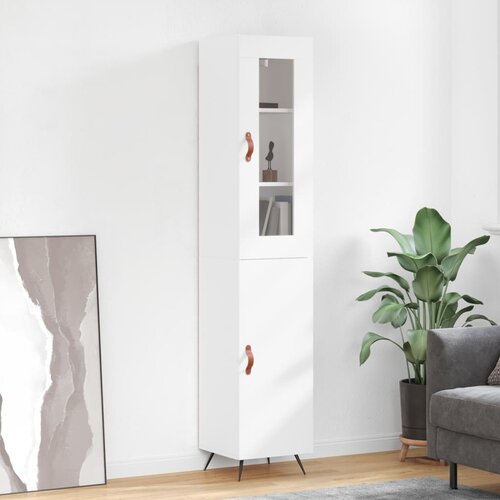  The Living Store Visoka omara bela 34,5x34x180 cm inženirski les - Visoka Omara, (21445287) Slike