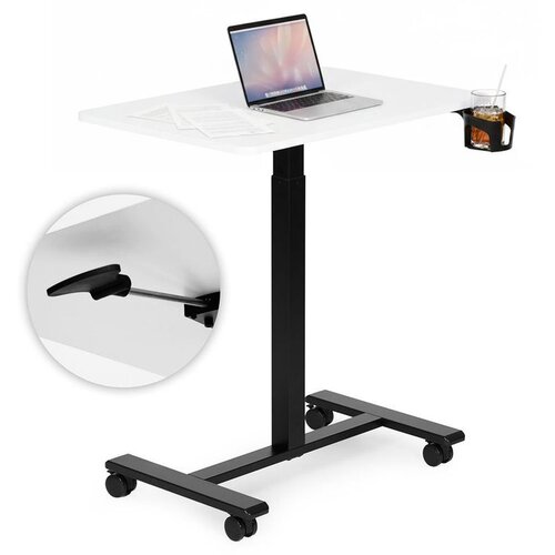 ModernHome mobilni podesivi stol za laptop 70 &amp;times; 48 cm &amp;ndash; pode&amp;scaron;avanje visine 71,5&amp;ndash;112 cm Slike