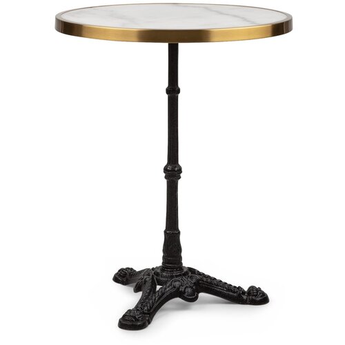 Blumfeldt Patras Lux, bistro miza s podnožjem na treh nogah, marmornata miza, Ø: 57,5 cm, višina: 72 cm Cene