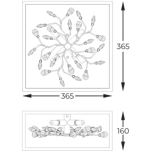 Zuma line C0578-04A-B5TF - plafonsko svetlo spring 4xG9/33W/230V crna/zlatna Slike