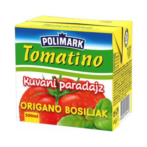 Polimark tomatino kuvani paradajz origano i bosiljak 500ml tetrapak Slike