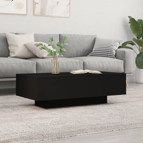vidaXL Klubska mizica črna 100x49,5 x31 cm inženirski les Cene