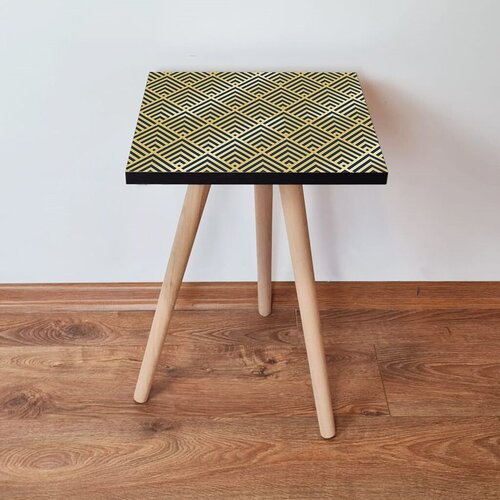 Hanah home klub sto Shp324, 35x42x35 cm, Zlatne boje Cene