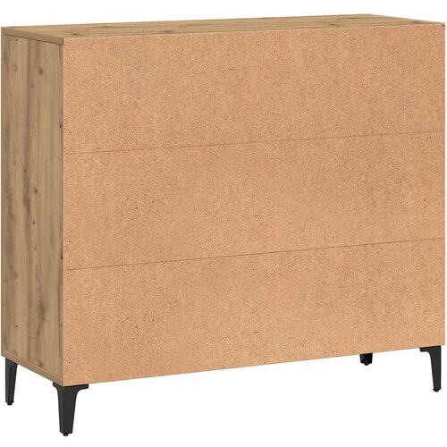  Komoda boja hrasta artisana 90 x 34 x 80 cm konstruirano drvo Smeđa Slike
