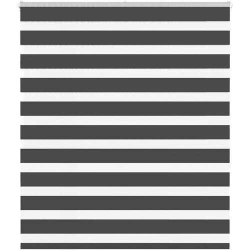 vidaXL Zavjesa zebra crna 135x150 cm širina tkanine 130,9 cm poliester Cijene