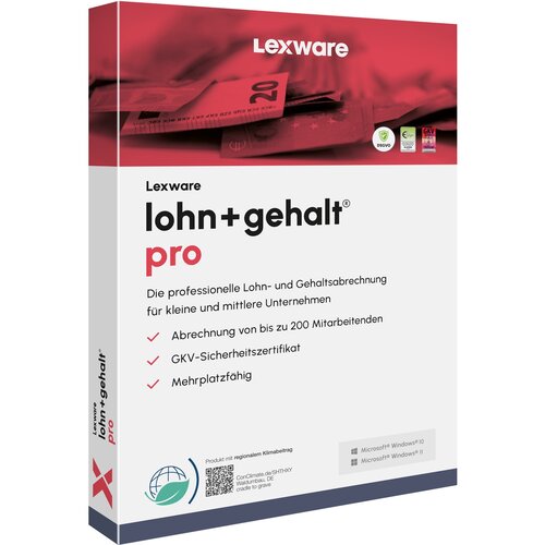 LEXWARE Lohn+Gehalt Pro 2025 - 1 Device, ABO - ESD-DownloadESD&amp;quot; Slike