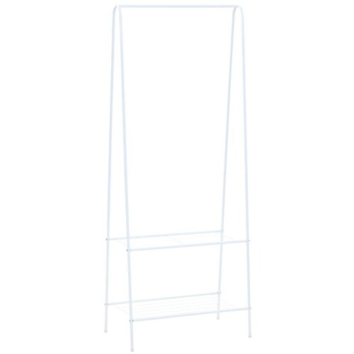 VidaXL Stojalo za oblačila 59x35x150 cm bele barve Slike