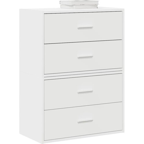 Ormari s 2 ladice 2 kom bijeli 60x31x40 cm konstruirano drvo Cene