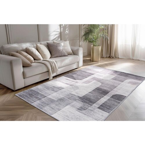 Kayoom RAVNO TKANA PREPROGA 160/230 cm tkano srebrne barve Slike