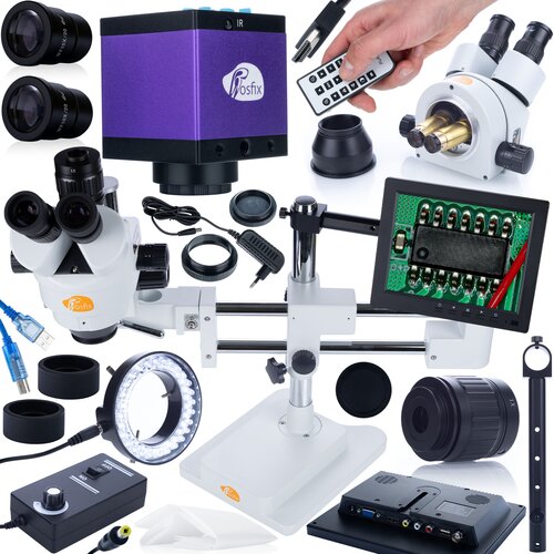 Rosfix STEREOSKOPSKI TRINOKULARNI MIKROSKOP NA PORTALU JUPITER PRO MSJP-T-SDMS1+DISPLEJ 8+LIGHT 56XLED+DISPLAY HOLDER+KAMERA TUCANA PRO, (22084160) Cene