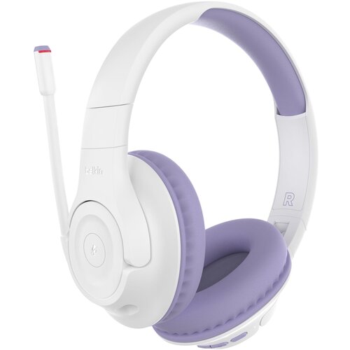 Belkin Soundform Inspirer On-Ear Kids Headset BT white/lavender Slike