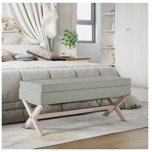  tabure za pohranu svjetlosivi 110 x 45 x 49 cm bar&scaron;unasti Cijene