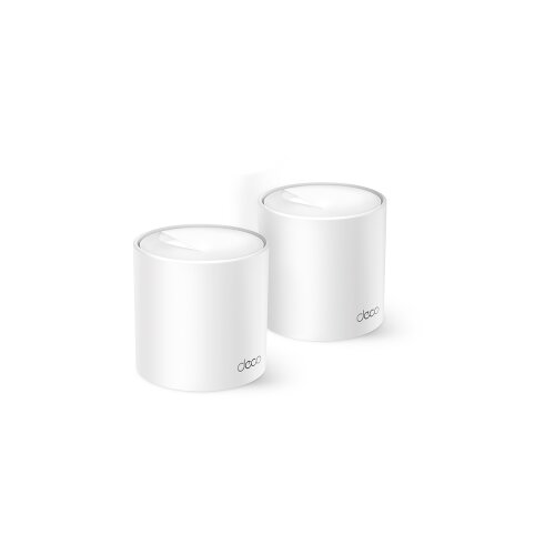 Tp-link Access Point Deco X10 (2-pack) AX1500 Whole Home Mesh Wi-Fi 6 System, 300 Mbps at 2.4 GHz + 1201 Mbps at 5 GHz,Internal Antennas, 2&amp;times; Gigabit P Slike