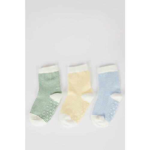 Defacto Baby Boy 3 Piece Cotton Long Socks Cene