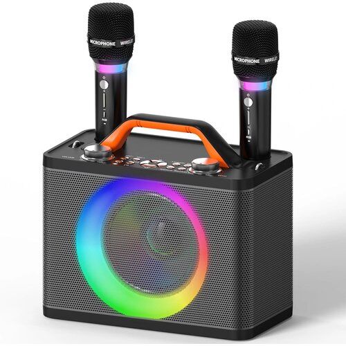 MAILANGSHI karaoke zvočnik z 2 brezžičnima RGB mikrofonoma Cene