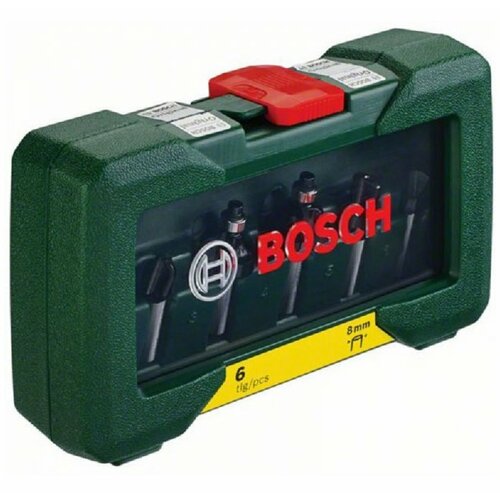 Bosch 6-delni set TC glodala, 8 mm prihvat 2607019463 Slike