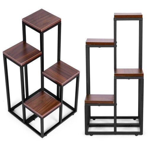 Modern Home polica za cveće light walnut Cene