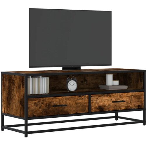TV ormarić boja dimljenog hrasta 100x34,5x40 cm konstruirano Cene