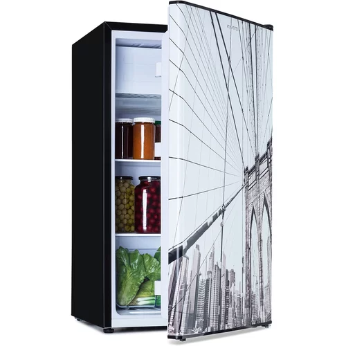 Klarstein CoolArt, 79L, kombinacija hladnjaka sa zamrzivačem, EEK E, zamrzivač 9l, dizajnerska vrata