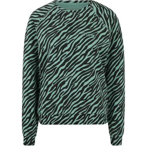 Hey Honey Sportska sweater majica 'Zebra' zelena / crna