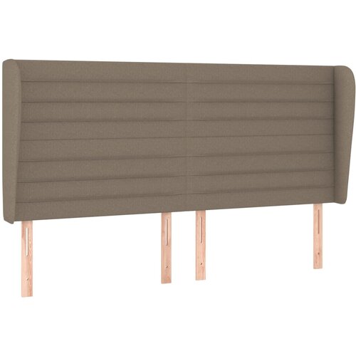 Maison Chic posteljno vzglavje - vzglavna omarica - nočna omarica z u&scaron;esi taupe 183x23x118/128 cm blago, (21710806) Cene