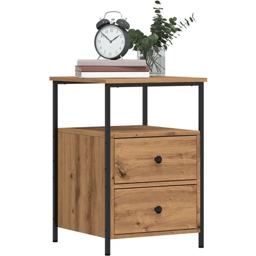 vidaXL Noćni ormarići 2 kom Artisan hrast 34x35,5x50 cm izrađeno drvo Cijene