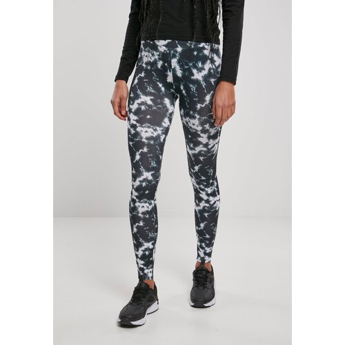 Urban Classics Women's leggings with tie, black/white Cene