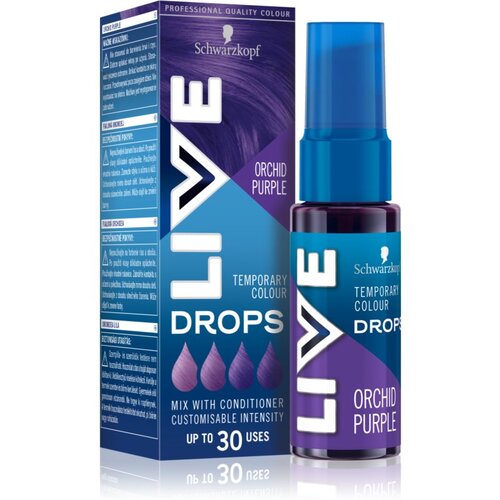 Schwarzkopf LIVE Drops izpiralna barvna senca odtenek Orchid Purple 30 ml Cene